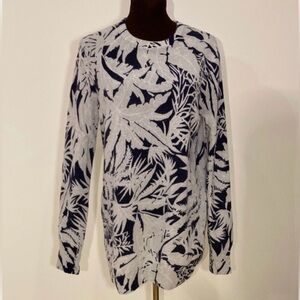 Palm Print Equipment Femme Cashmere Sweater